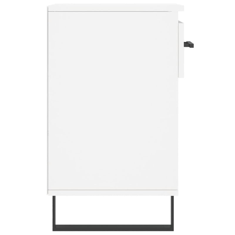 vidaXL fehér szerelt fa cipősszekrény 102x36x60 cm