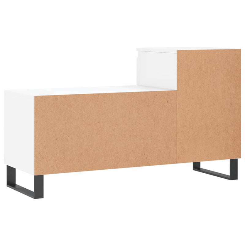 vidaXL fehér szerelt fa cipősszekrény 102x36x60 cm