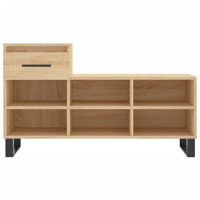 vidaXL sonoma tölgy színű szerelt fa cipőszekrény 102x36x60 cm