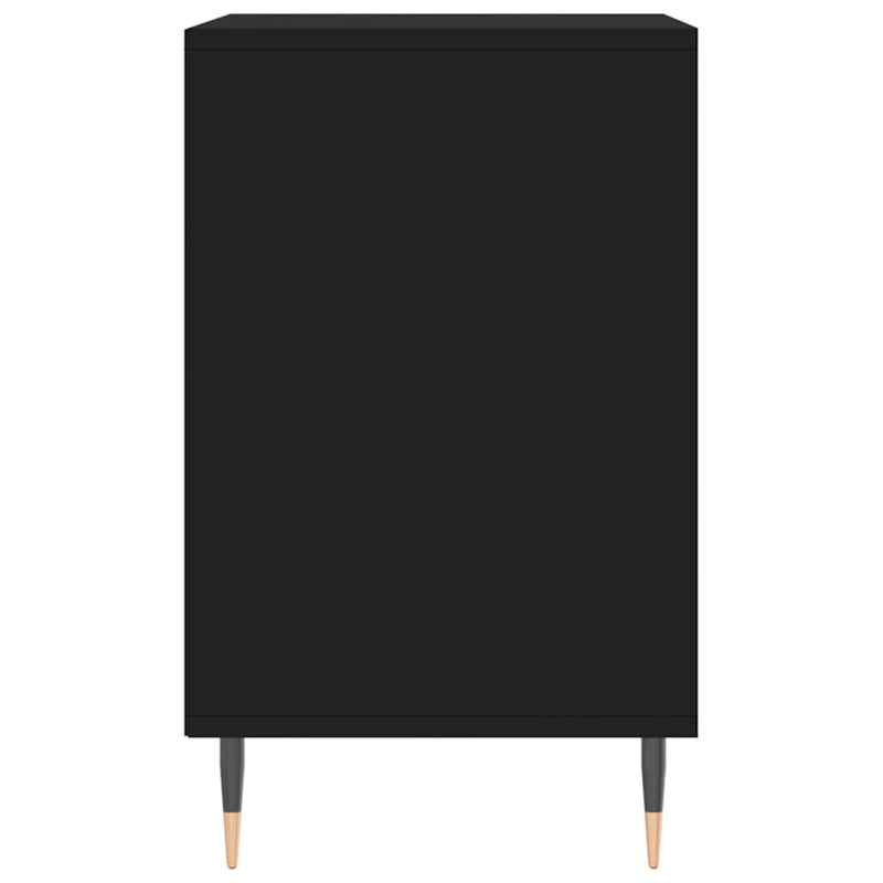 vidaXL fekete szerelt fa cipősszekrény 102x36x60 cm