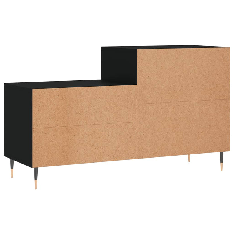 vidaXL fekete szerelt fa cipősszekrény 102x36x60 cm