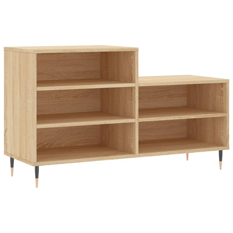 vidaXL sonoma tölgy színű szerelt fa cipőszekrény 102x36x60 cm
