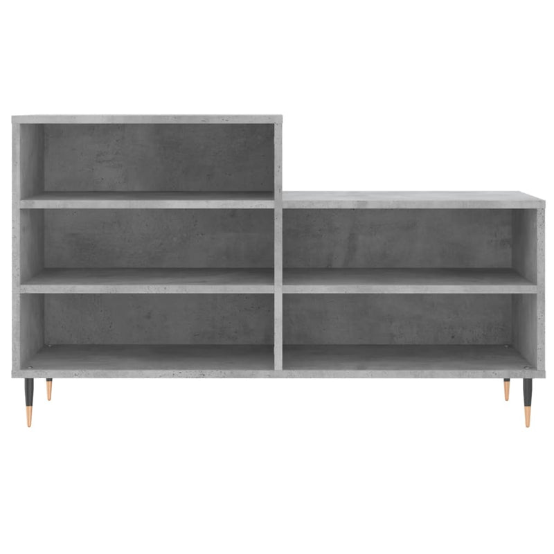 vidaXL betonszürke szerelt fa cipőszekrény 102x36x60 cm