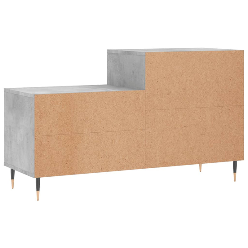 vidaXL betonszürke szerelt fa cipőszekrény 102x36x60 cm
