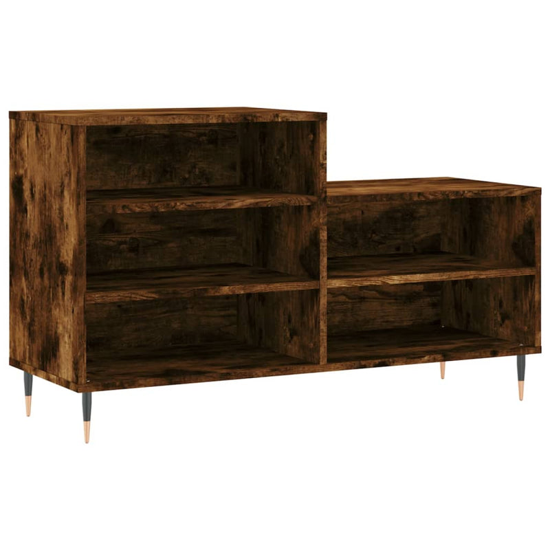 vidaXL füstös tölgy színű szerelt fa cipősszekrény 102 x 36 x 60 cm