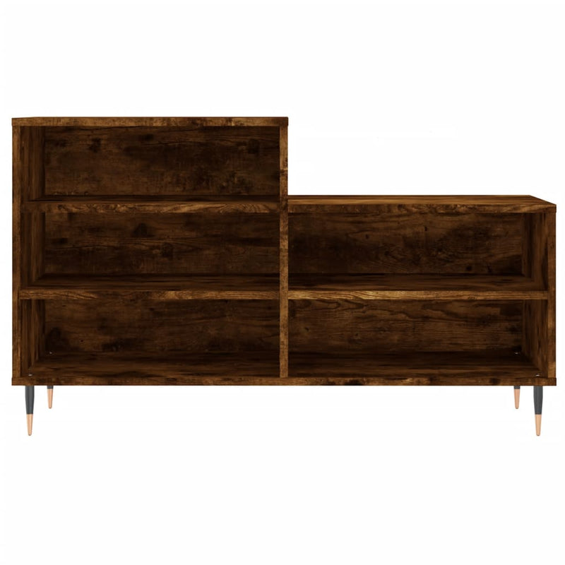 vidaXL füstös tölgy színű szerelt fa cipősszekrény 102 x 36 x 60 cm