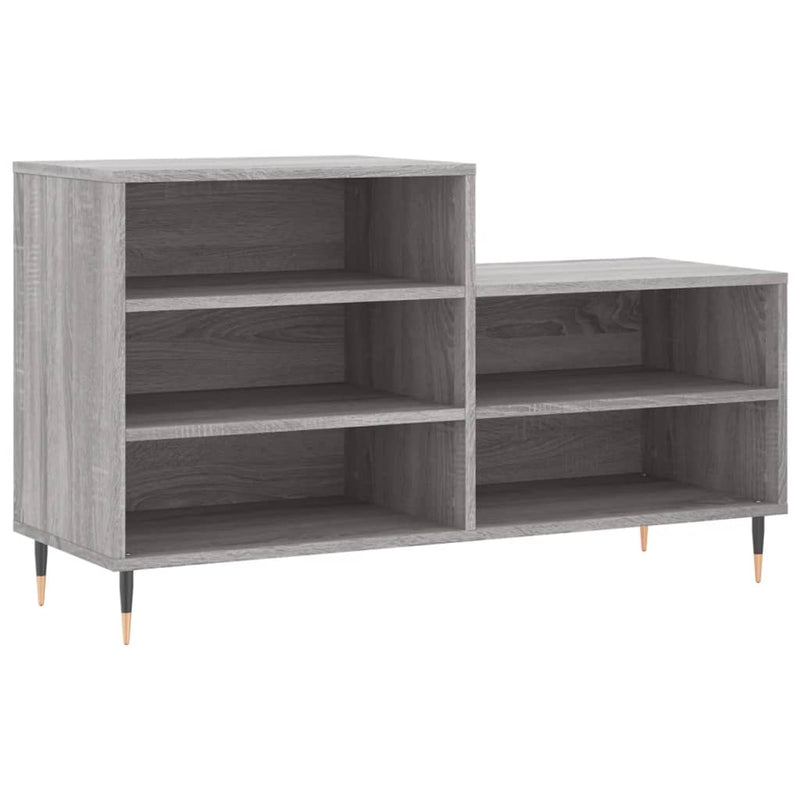 vidaXL szürke sonoma színű szerelt fa cipősszekrény 102x36x60 cm