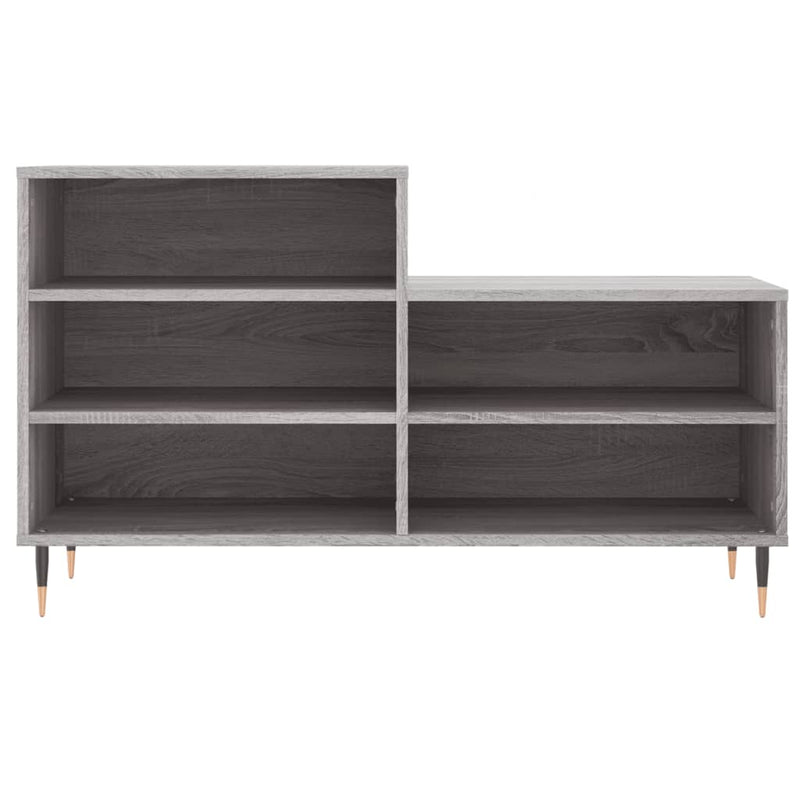 vidaXL szürke sonoma színű szerelt fa cipősszekrény 102x36x60 cm
