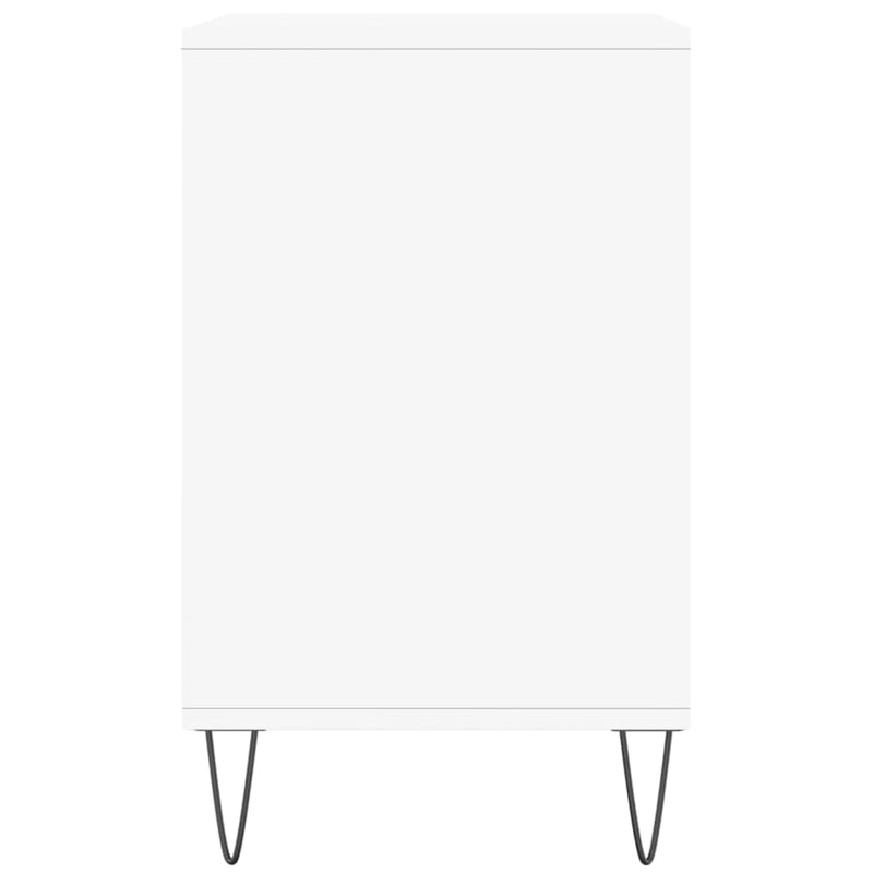 vidaXL fehér szerelt fa cipősszekrény 102x36x60 cm