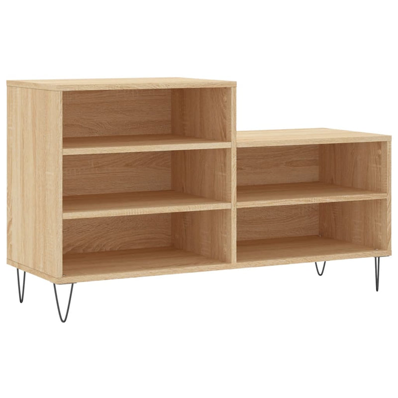 vidaXL sonoma tölgy színű szerelt fa cipőszekrény 102x36x60 cm