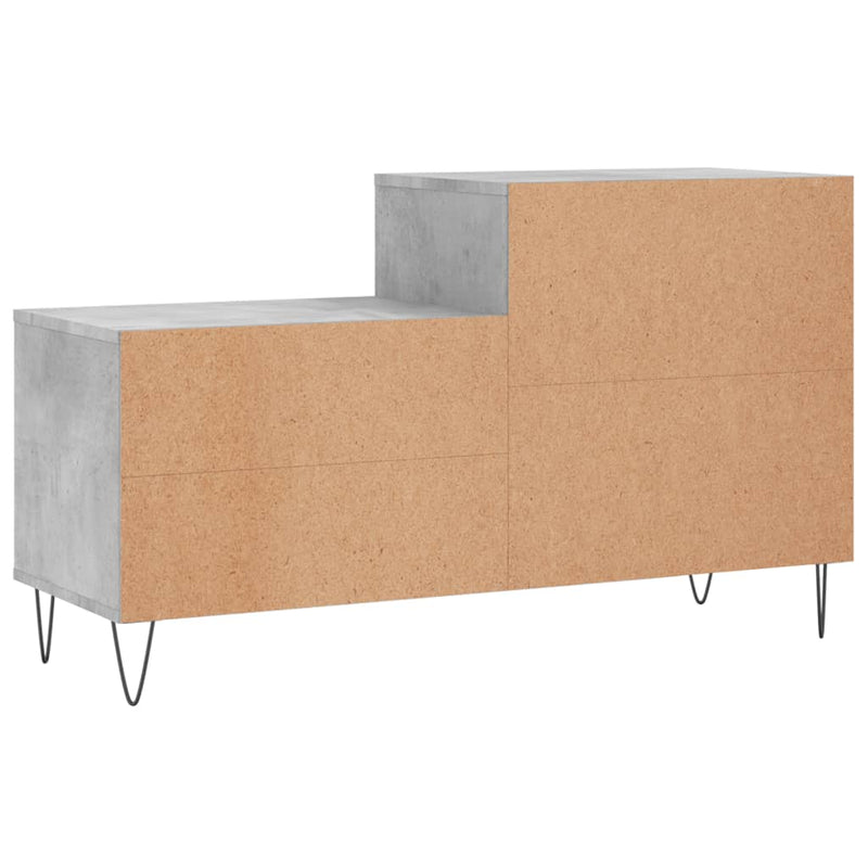 vidaXL betonszürke szerelt fa cipőszekrény 102x36x60 cm