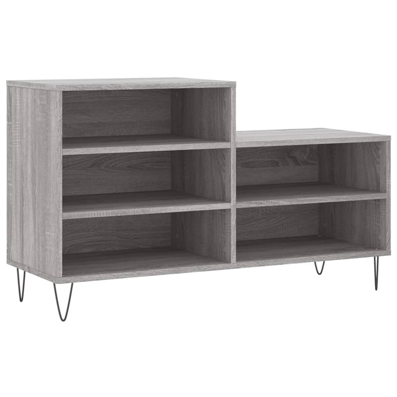 vidaXL szürke sonoma színű szerelt fa cipősszekrény 102x36x60 cm