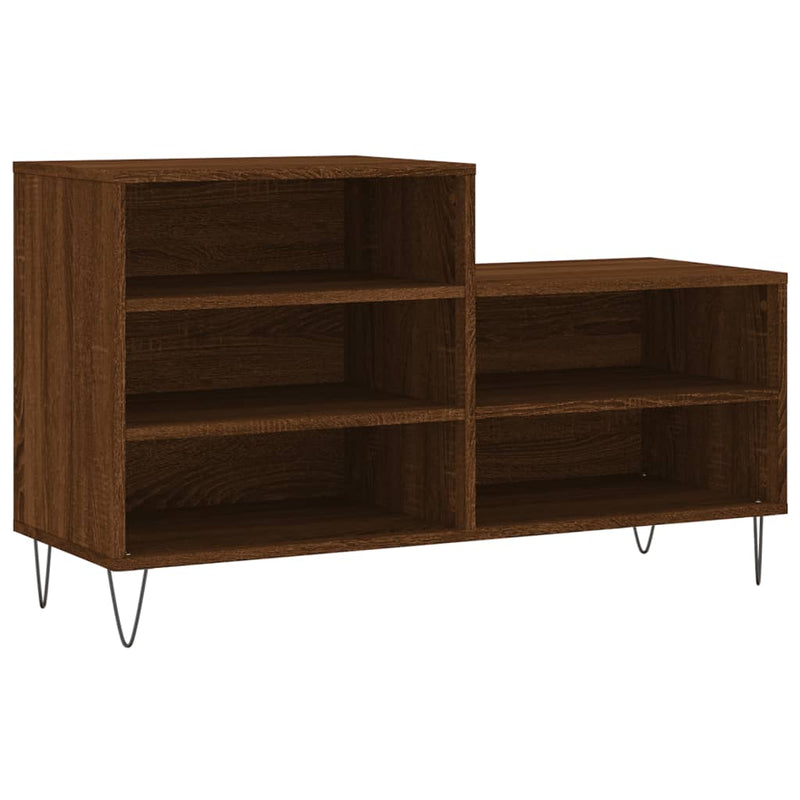 vidaXL barna tölgyszínű szerelt fa cipősszekrény 102x36x60 cm
