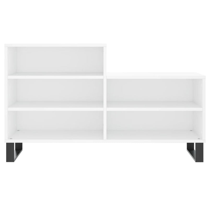 vidaXL fehér szerelt fa cipősszekrény 102x36x60 cm