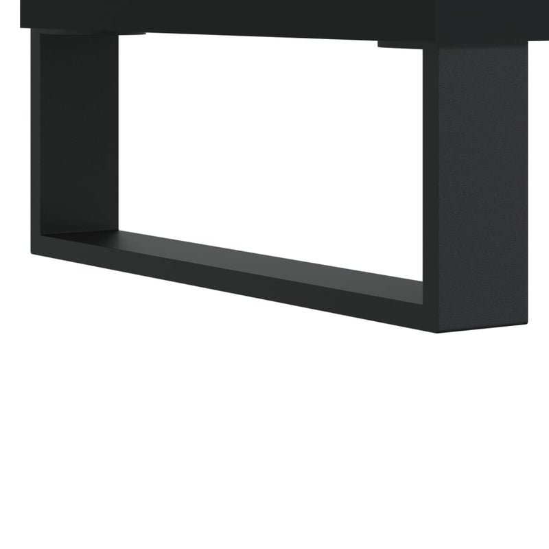 vidaXL fekete szerelt fa cipősszekrény 102x36x60 cm