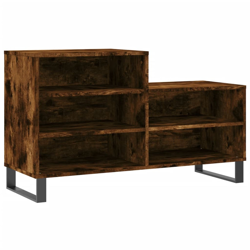 vidaXL füstös tölgy színű szerelt fa cipősszekrény 102 x 36 x 60 cm