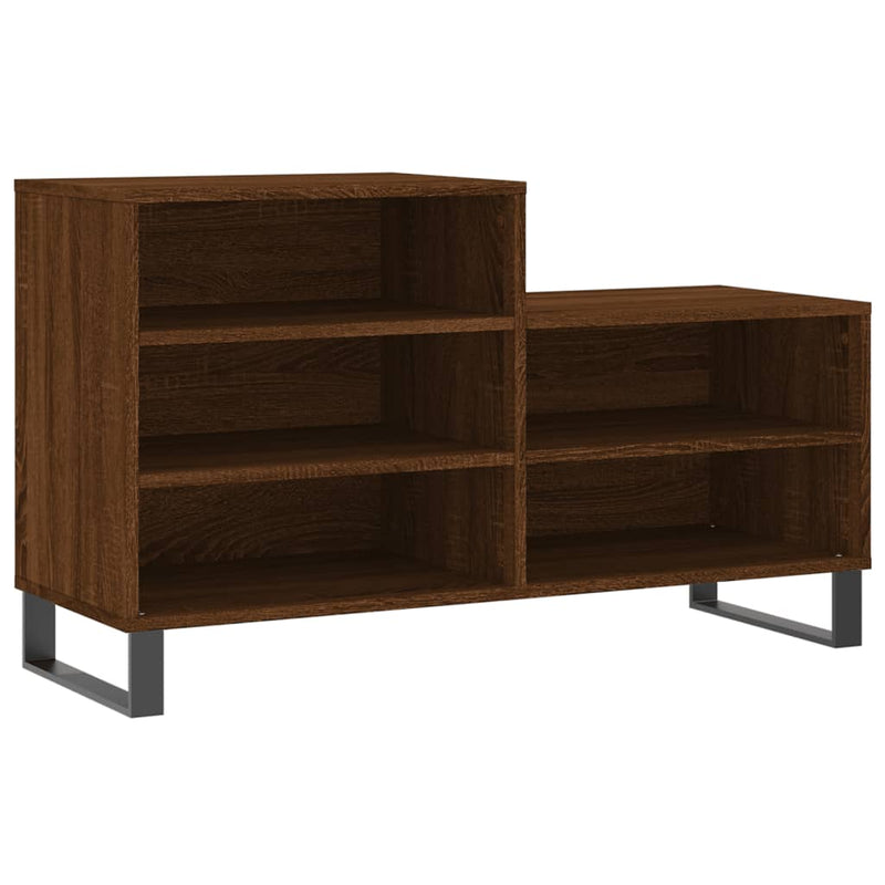 vidaXL barna tölgyszínű szerelt fa cipősszekrény 102x36x60 cm