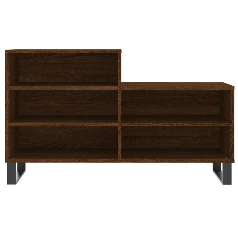 vidaXL barna tölgyszínű szerelt fa cipősszekrény 102x36x60 cm