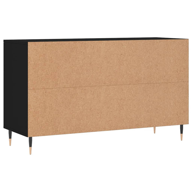 vidaXL fekete szerelt fa cipősszekrény 102x36x60 cm
