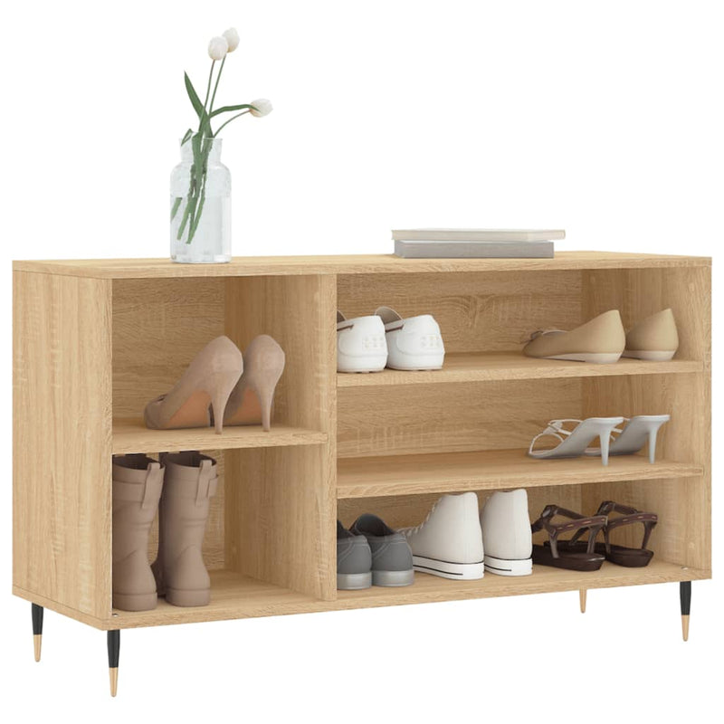 vidaXL sonoma tölgy színű szerelt fa cipőszekrény 102x36x60 cm