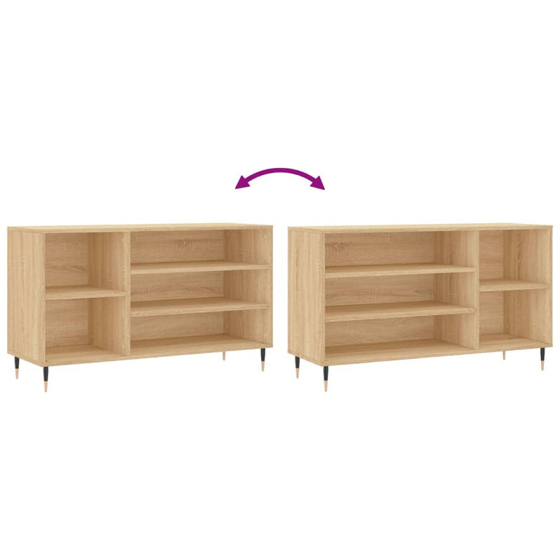 vidaXL sonoma tölgy színű szerelt fa cipőszekrény 102x36x60 cm