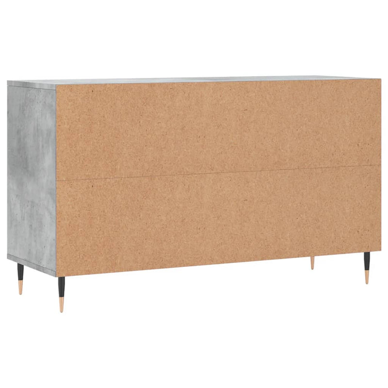 vidaXL betonszürke szerelt fa cipőszekrény 102x36x60 cm