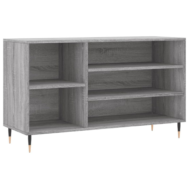 vidaXL szürke sonoma színű szerelt fa cipősszekrény 102x36x60 cm