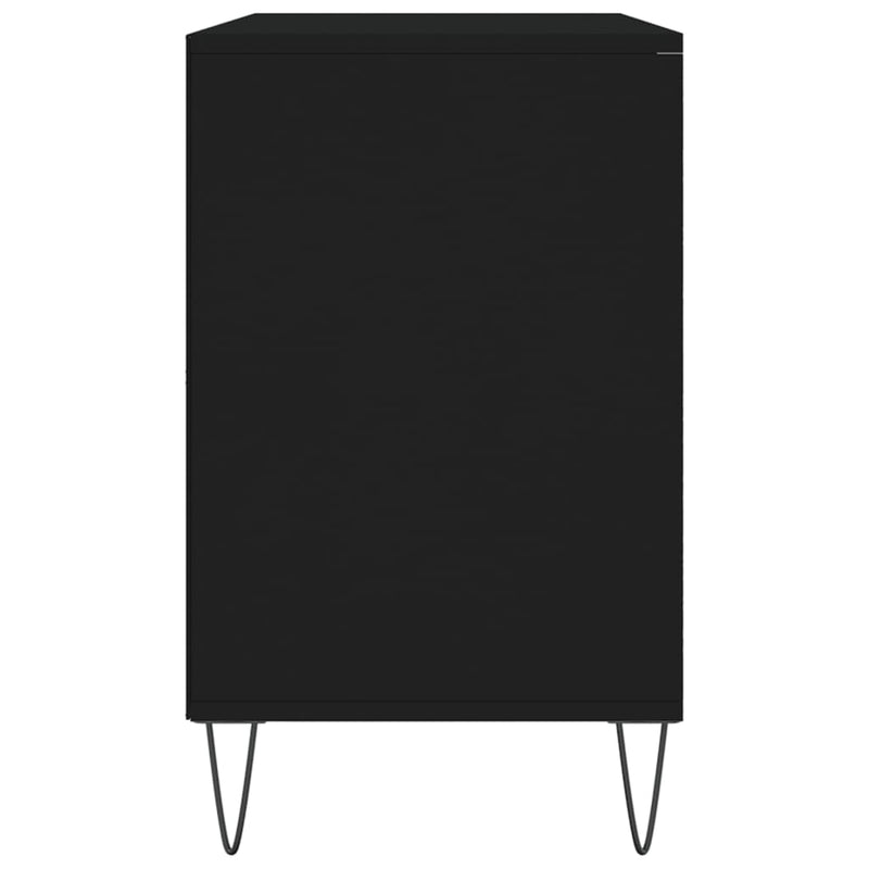 vidaXL fekete szerelt fa cipősszekrény 102x36x60 cm