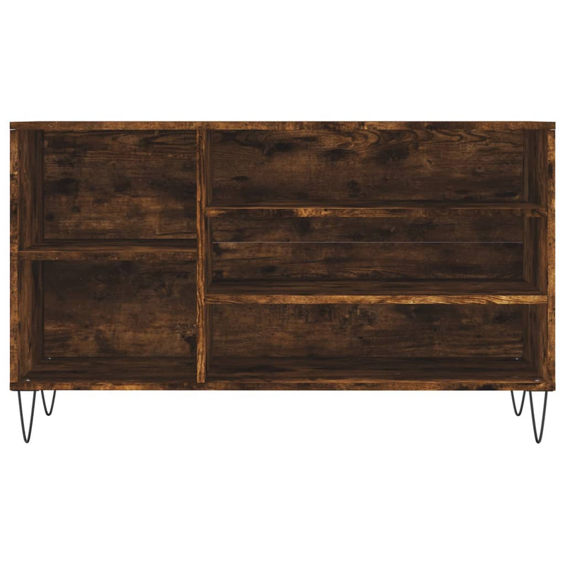 vidaXL füstös tölgy színű szerelt fa cipősszekrény 102 x 36 x 60 cm