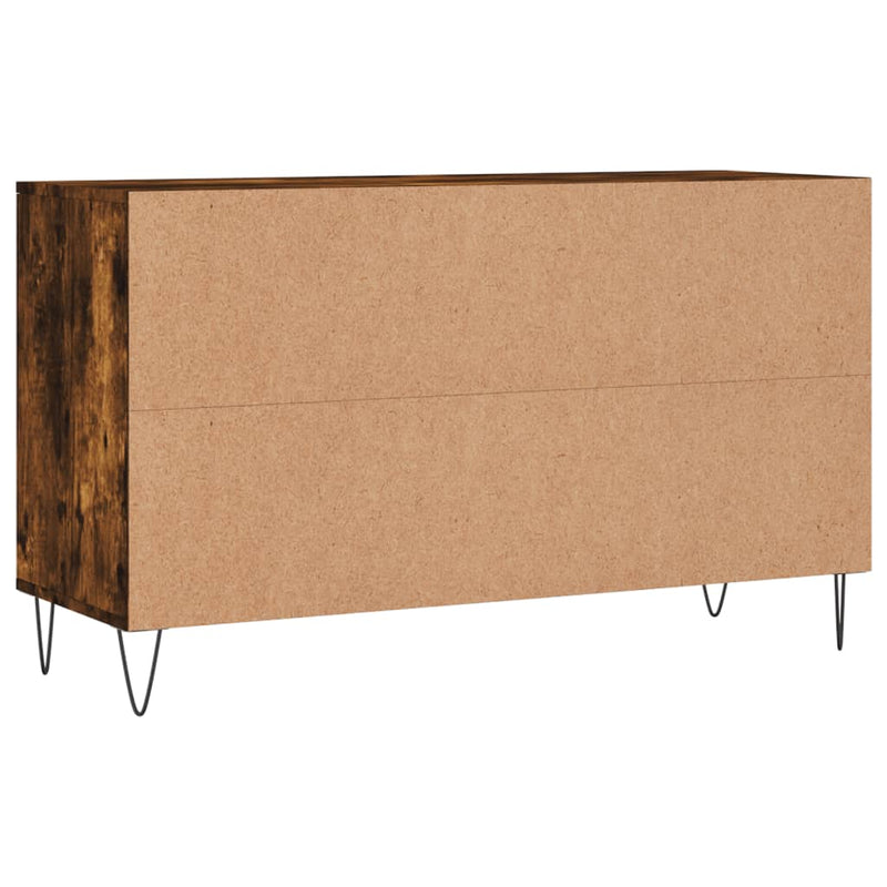 vidaXL füstös tölgy színű szerelt fa cipősszekrény 102 x 36 x 60 cm