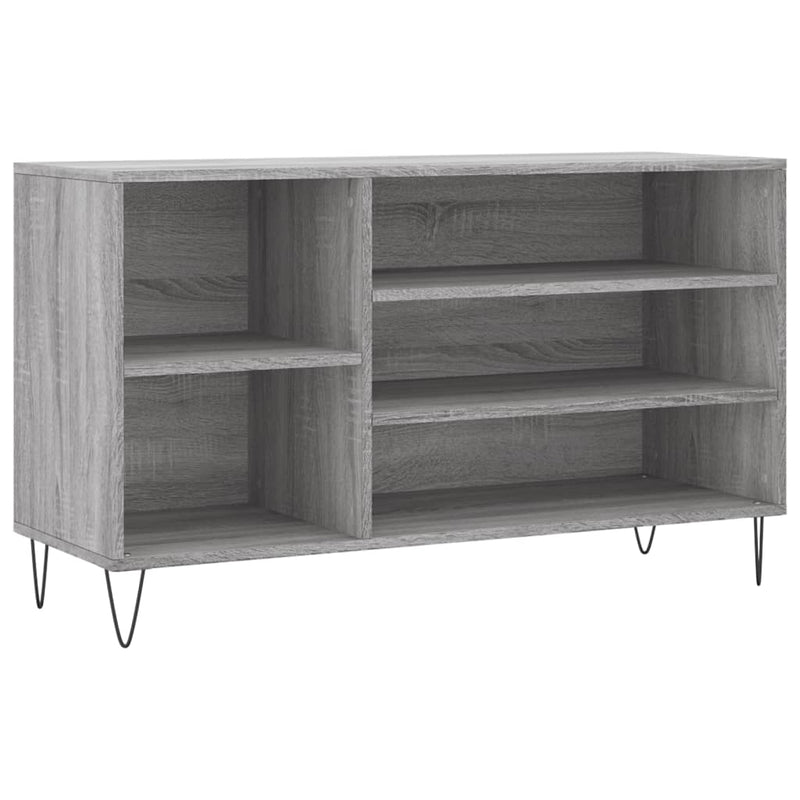 vidaXL szürke sonoma színű szerelt fa cipősszekrény 102x36x60 cm