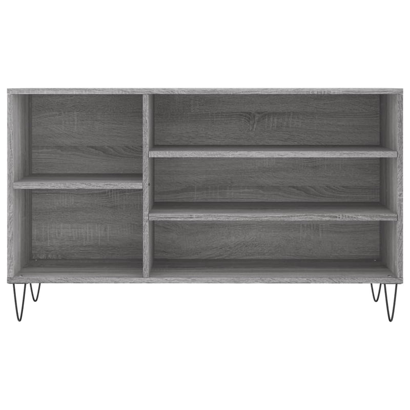 vidaXL szürke sonoma színű szerelt fa cipősszekrény 102x36x60 cm