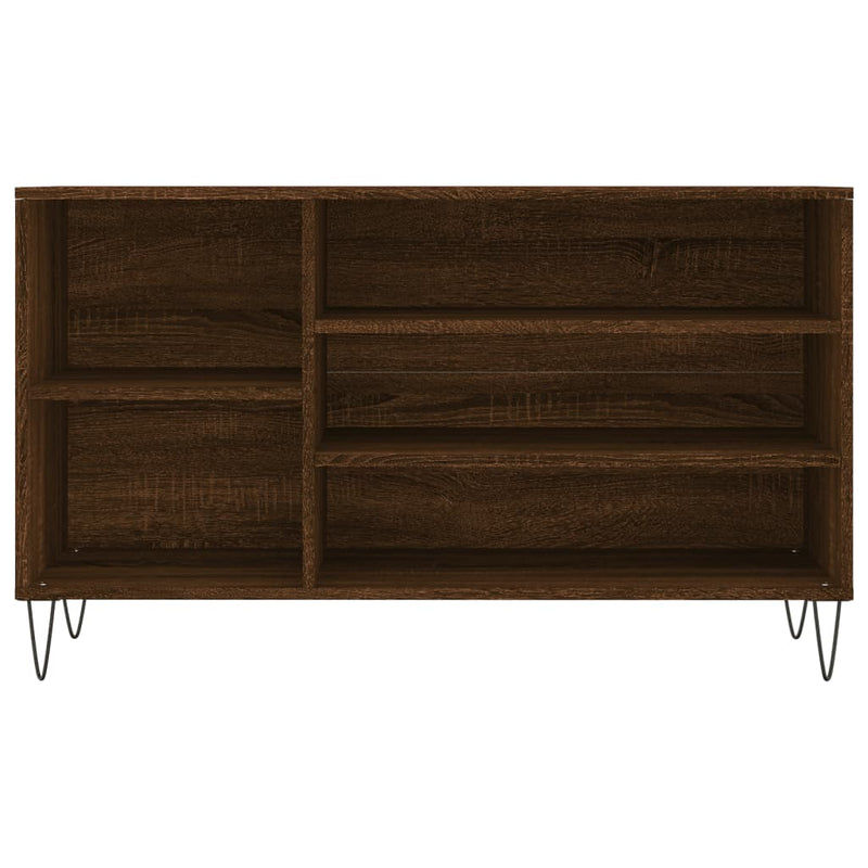 vidaXL barna tölgyszínű szerelt fa cipősszekrény 102x36x60 cm