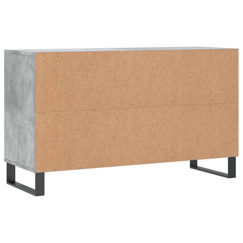 vidaXL betonszürke szerelt fa cipőszekrény 102x36x60 cm