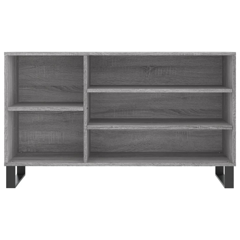 vidaXL szürke sonoma színű szerelt fa cipősszekrény 102x36x60 cm