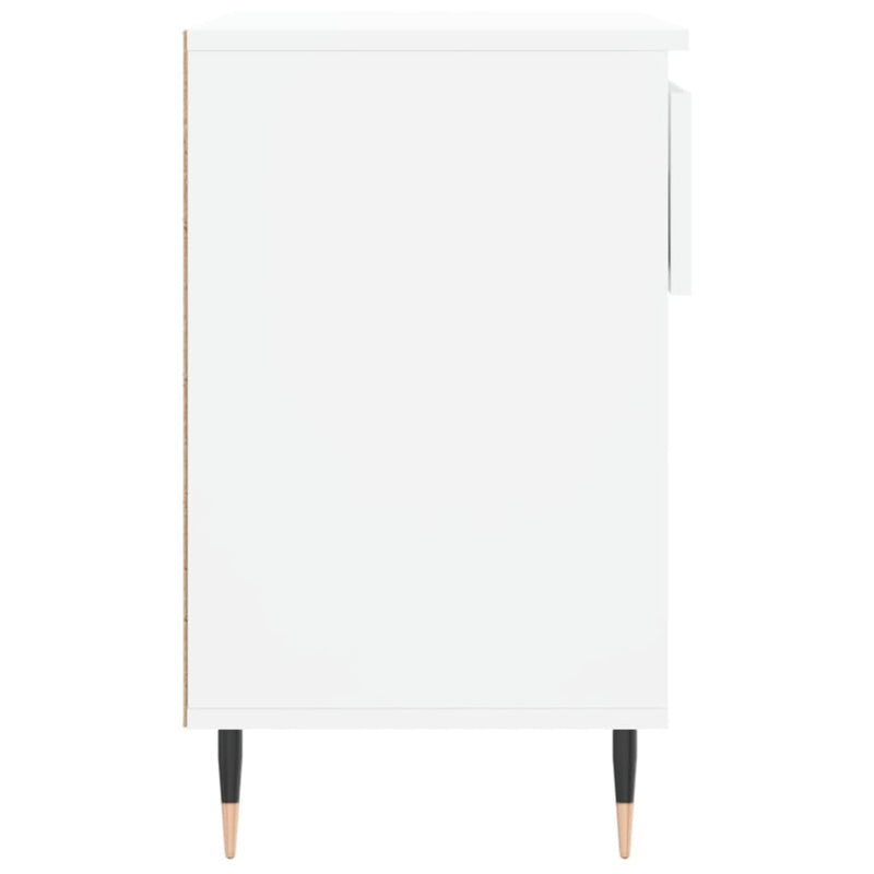 vidaXL fehér szerelt fa cipősszekrény 70x36x60 cm