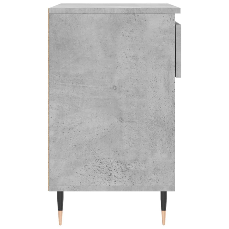 vidaXL betonszürke szerelt fa cipőszekrény 70x36x60 cm