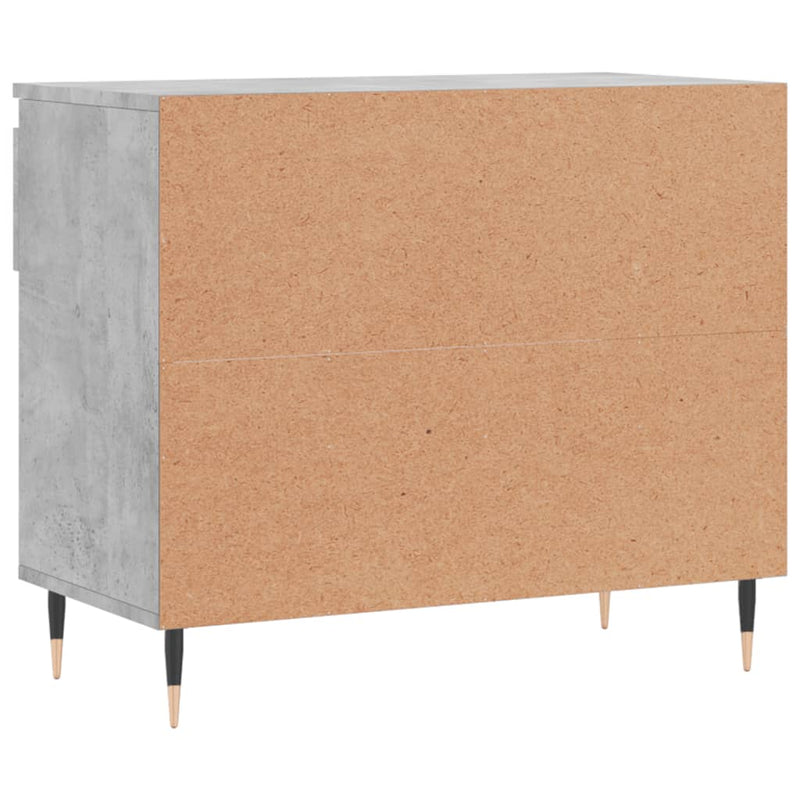 vidaXL betonszürke szerelt fa cipőszekrény 70x36x60 cm