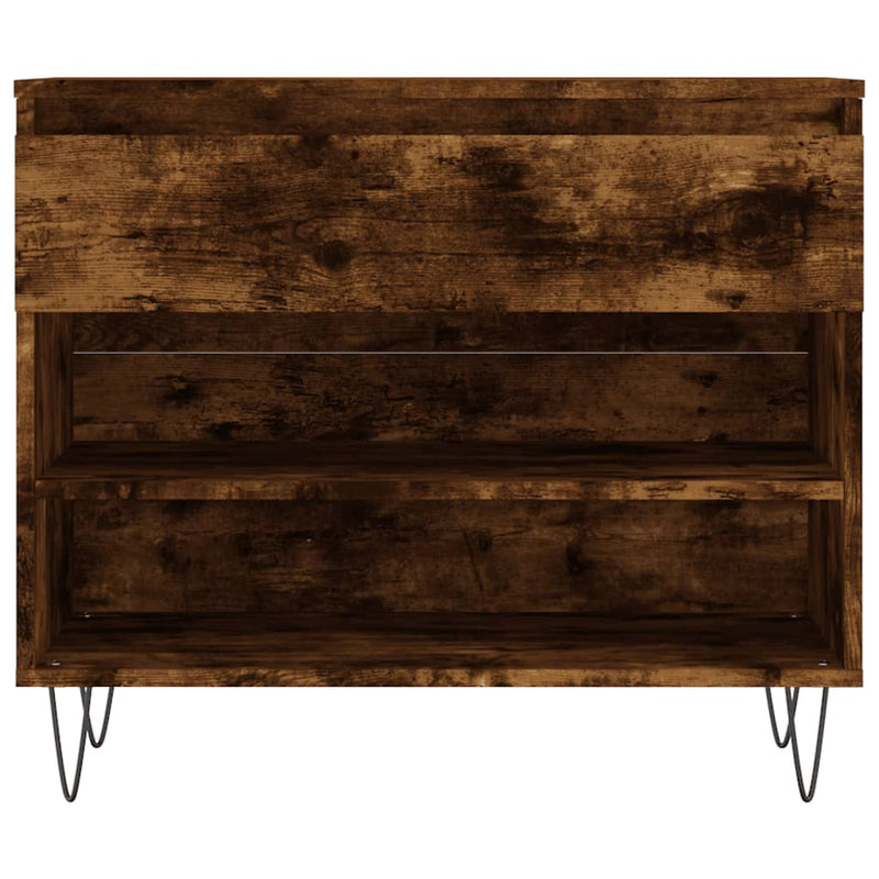 vidaXL füstös tölgy színű szerelt fa cipősszekrény 70 x 36 x 60 cm