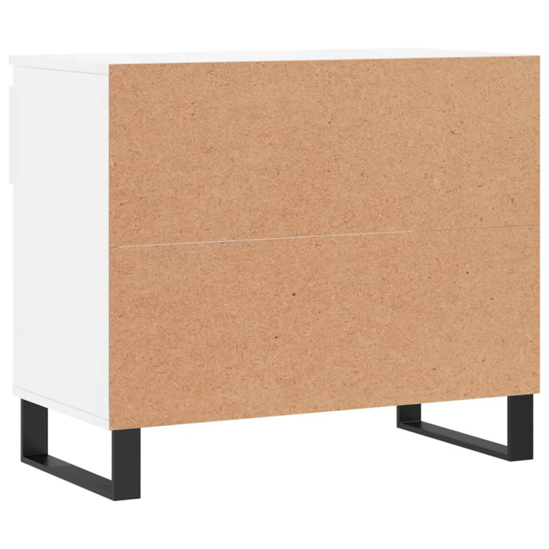 vidaXL magasfényű fehér szerelt fa cipőszekrény 70 x 36 x 60 cm