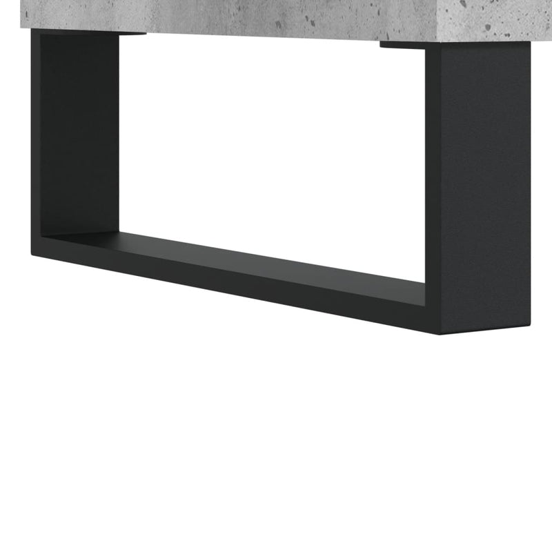 vidaXL betonszürke szerelt fa cipőszekrény 70x36x60 cm