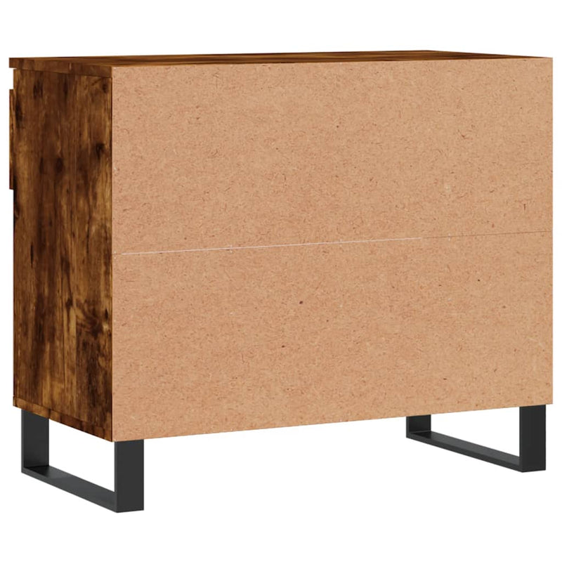 vidaXL füstös tölgy színű szerelt fa cipősszekrény 70 x 36 x 60 cm