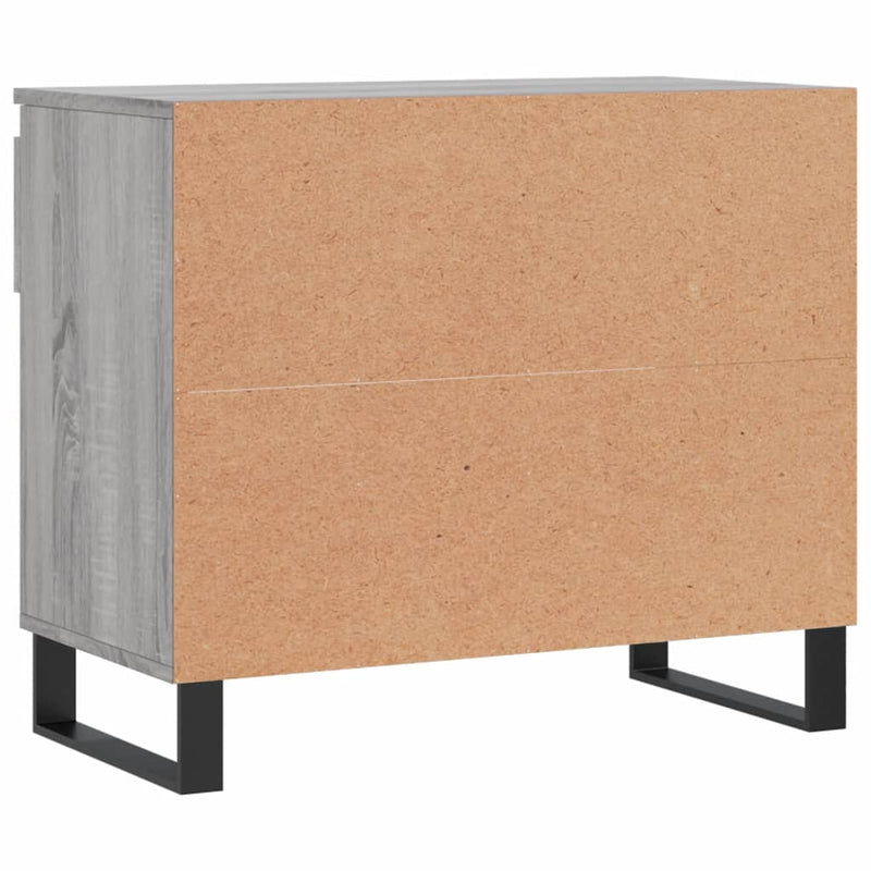 vidaXL szürke sonoma színű szerelt fa cipősszekrény 70x36x60 cm
