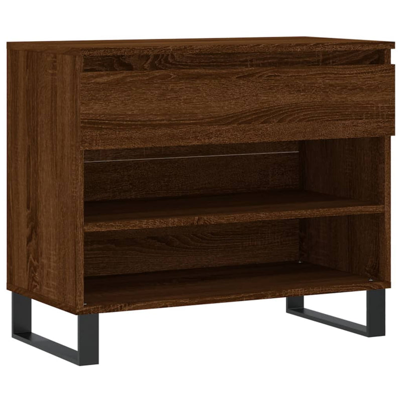 vidaXL barna tölgy színű szerelt fa cipősszekrény 70x36x60 cm