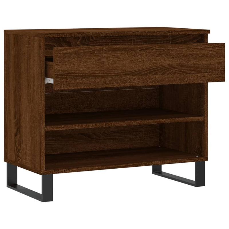 vidaXL barna tölgy színű szerelt fa cipősszekrény 70x36x60 cm