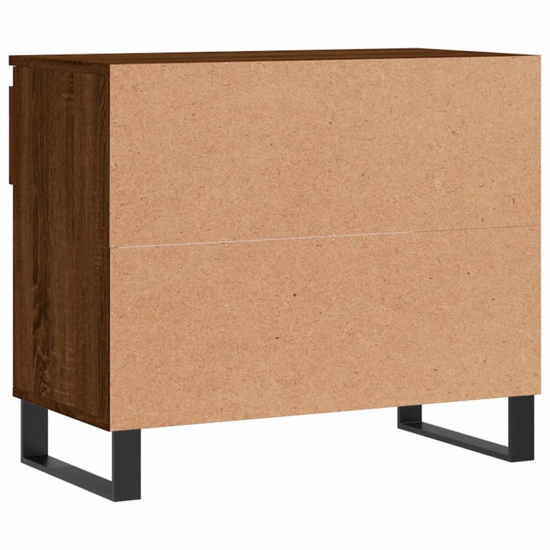 vidaXL barna tölgy színű szerelt fa cipősszekrény 70x36x60 cm