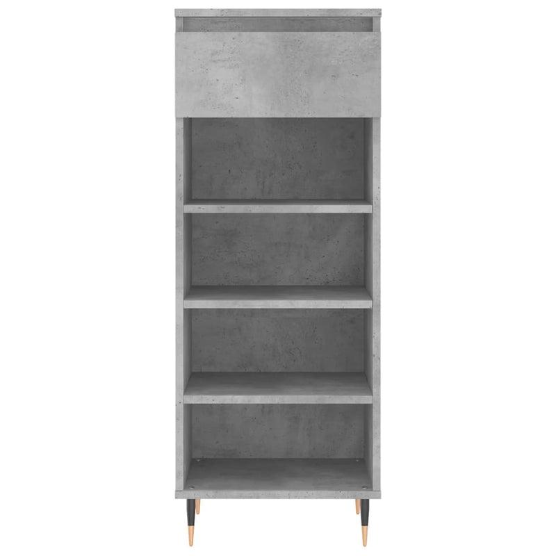 vidaXL betonszürke szerelt fa cipőszekrény 40 x 36 x 105 cm