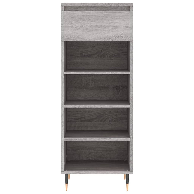 vidaXL szürke sonoma színű szerelt fa cipősszekrény 40x36x105 cm