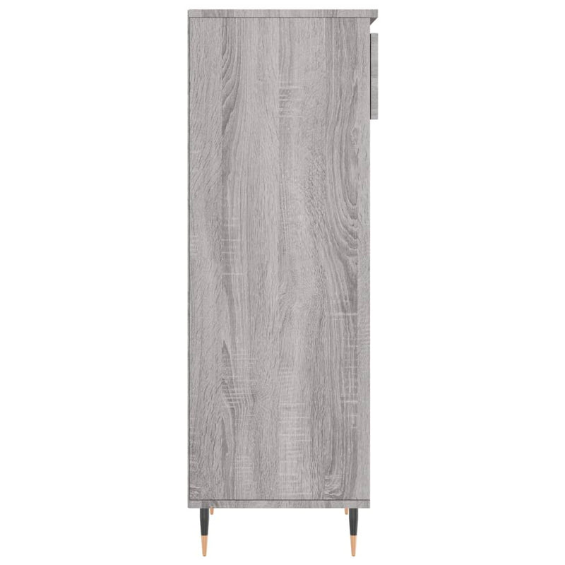 vidaXL szürke sonoma színű szerelt fa cipősszekrény 40x36x105 cm