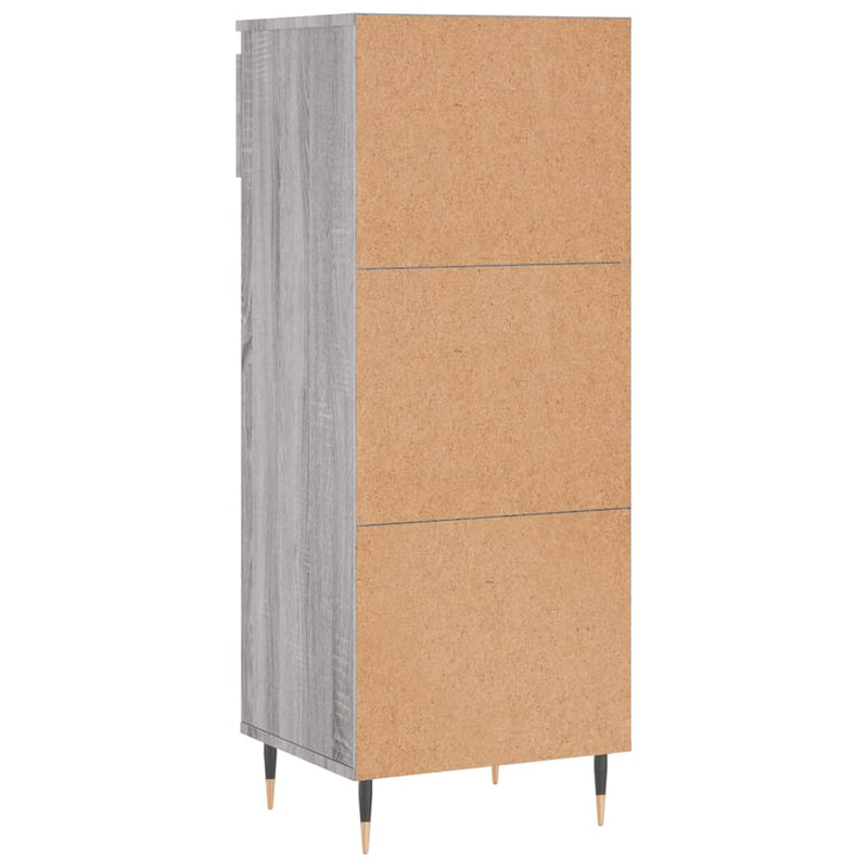vidaXL szürke sonoma színű szerelt fa cipősszekrény 40x36x105 cm
